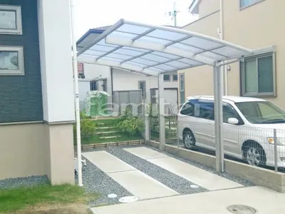 カーポート YKKAP レイナポートグラン 1台用(単棟)  R型アール屋根
