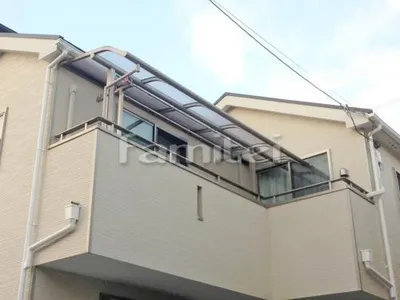 ベランダ屋根 レギュラーテラス屋根 2階用 R型アール屋根
