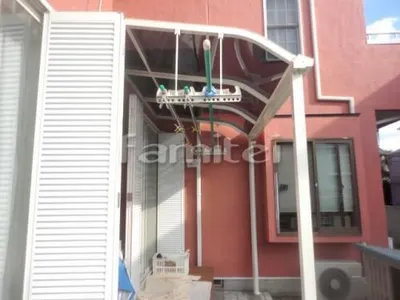 洗濯干し屋根 レギュラーテラス屋根 1階用 R型アール屋根 物干し