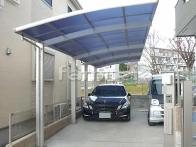 カーポート YKKAP レイナポートグラン 縦2台用(縦連棟) R型アール屋根