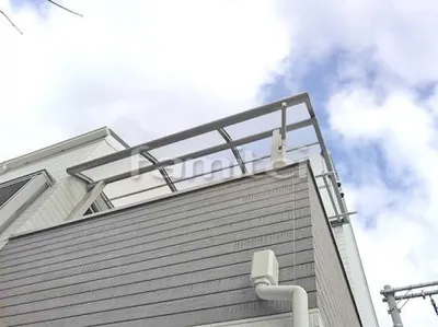 ベランダ屋根 レギュラーテラス屋根 2階用 R型アール屋根 物干し