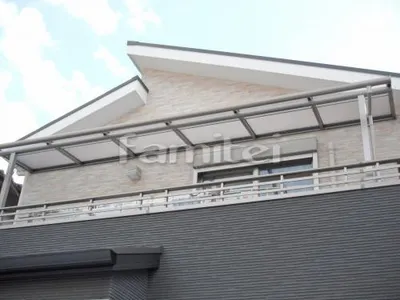 ベランダ屋根 レギュラーテラス屋根 2階用 R型アール屋根