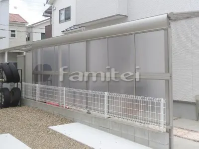 駐車場 目隠しパネル(前面 正面) 目板隙間ふさぎカバー YKKAP ヴェクターテラス屋根用
