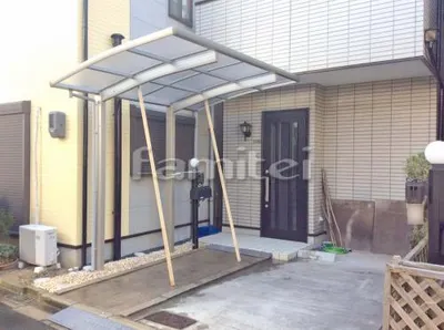自転車バイク屋根 プライスポートミニ 駐輪場屋根 サイクルポート R型アール屋根