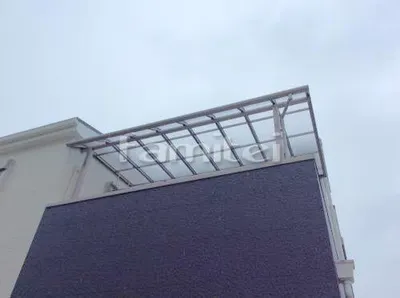 ベランダ屋根 レギュラーテラス屋根 2階用 R型アール屋根 物干し