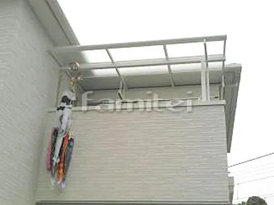ベランダ屋根 三協アルミ メニーウェルテラス屋根 2階用 F型フラット屋根 物干し
