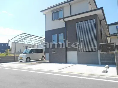 ガレージまわり 駐車場屋根 土間コンクリート
