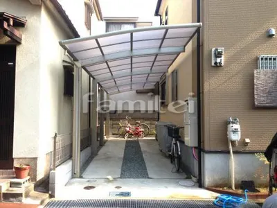 カーポート プライスポート 縦2台用(縦連棟) R型アール屋根