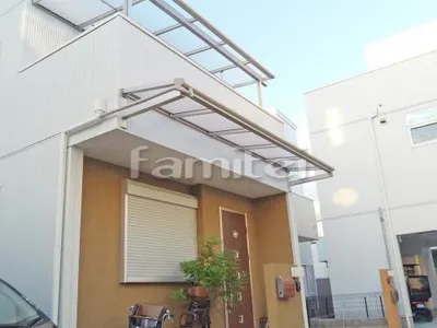 柱なし 雨除け屋根 YKKAP ヴェクターテラス屋根(ベクター) 1階用 F型フラット屋根