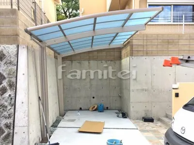 カーポート プライスポート 1台用(単棟) R型アール屋根