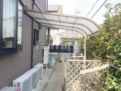 洗濯干し屋根 三協アルミ メニーウェルテラス屋根 1階用 R型アール屋根 物干し