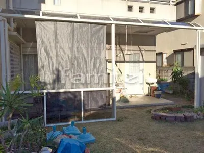 洗濯干し屋根 レギュラーテラス屋根 1階用 R型アール屋根 目隠しパネル(前面 正面) 物干し