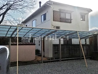 カーポート YKKAP レイナポートグラン 縦2台用(縦連棟) R型アール屋根
