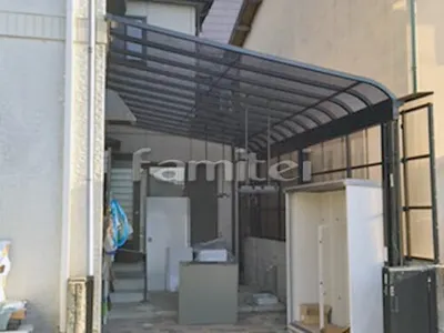 雨除け屋根 LIXILリクシル スピーネ 1階用 R型アール屋根 物干し