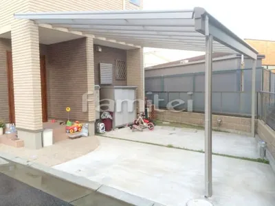 駐車場屋根 YKKAP ヴェクターテラス屋根(ベクター) 1階用 F型フラット屋根