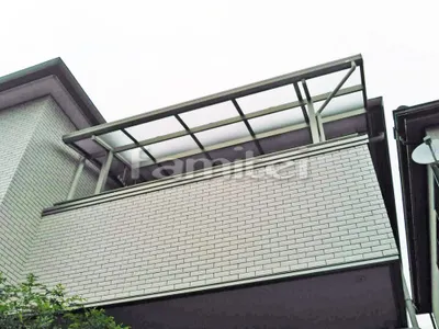 ベランダ屋根 三協アルミ アールビュー 2階用 R型アール屋根 物干し