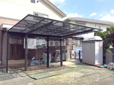 カーポート LIXILリクシル ネスカF 1台用(単棟) F型フラット屋根