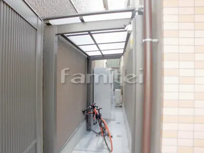 自転車バイク屋根 LIXILリクシル ネスカF F型フラット屋根 サイクルポート 駐輪場屋根