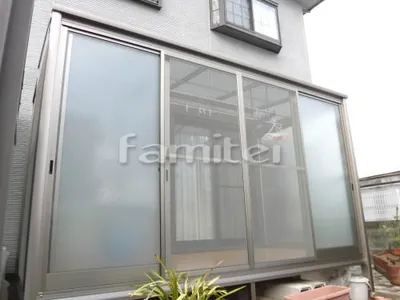 ガーデンルーム 目隠しサンルーム R型アール屋根 網戸