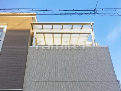 ベランダ屋根 YKKAP ヴェクターテラス屋根(ベクター) 2階用 積雪50cm対応 F型フラット屋根
