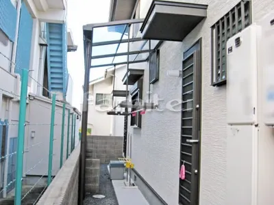 雨除け屋根 LIXILリクシル スピーネ 1階用 F型フラット屋根 物干し 特殊加工 斜めカット