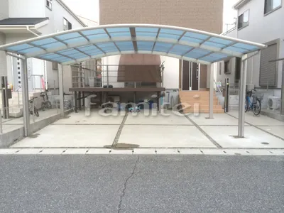 カーポート プライスポート 横2台用(ワイド ツイン) R型アール屋根