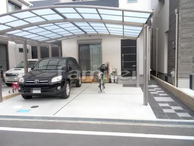 新築シンプル オープン外構
