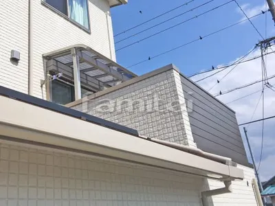 ベランダ屋根 YKKAP ヴェクターテラス屋根(ベクター) 2階用 積雪50cm対応 R型アール屋根