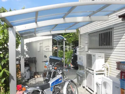 カーポート YKKAP レイナポートグラン 1台用(単棟) R型アール屋根
