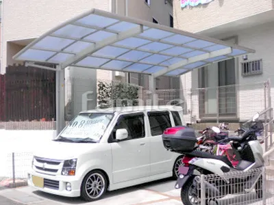 カーポート プライスポート 1台用(単棟) R型アール屋根