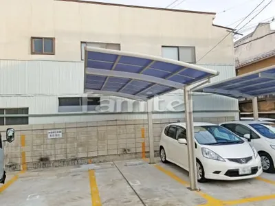カーポート YKKAP レイナポートグラン 1台用(単棟) R型アール屋根