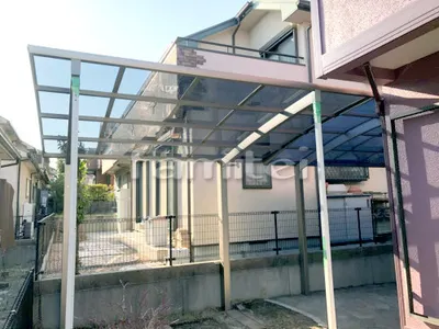 カーポート 三協アルミ カムフィエース 1台用(単棟) R型アール屋根