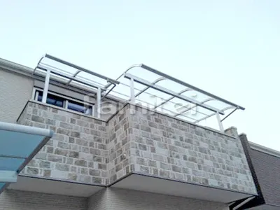 ベランダ屋根 三協アルミ レボリューA 2階用 R型アール屋根 物干し