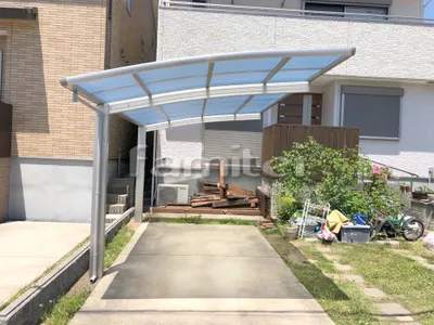 カーポート YKKAP レイナポートグラン 1台用(単棟) R型アール屋根