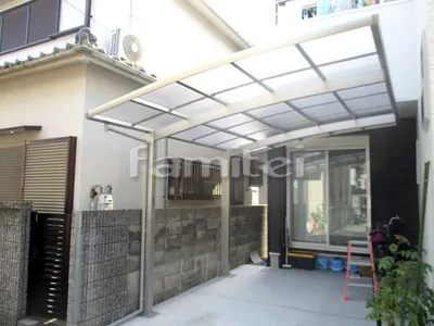 カーポート YKKAP レイナポートグラン 1台用(単棟) R型アール屋根
