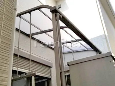 雨除け屋根 LIXILリクシル スピーネ 1階用 R型アール屋根 物干し