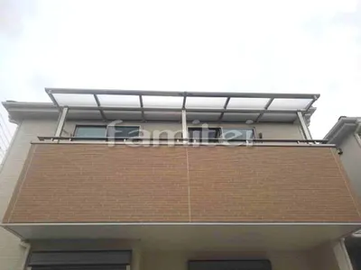 ベランダ屋根 YKKAP ヴェクターテラス屋根(ベクター) 2階用 連棟 F型フラット屋根