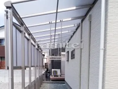 洗濯干し屋根 YKKAP ヴェクターテラス屋根(ベクター) 1階用 F型フラット屋根 物干し