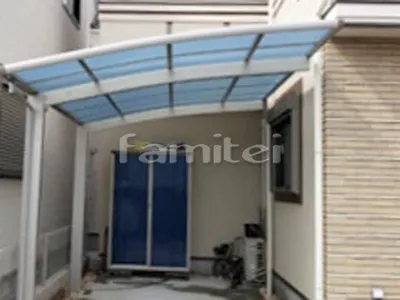カーポート YKKAP レイナポートグラン 1台用(単棟) R型アール屋根