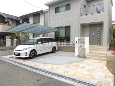 新築ナチュラル オープン外構