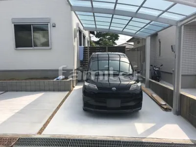カーポート YKKAP レイナポートグラン 1台用(単棟) R型アール屋根