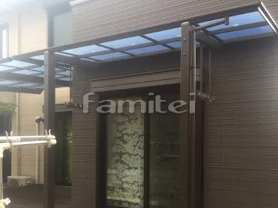 雨除け屋根LIXILリクシル 独立式フーゴFテラス 1階用 F型フラット屋根 物干し