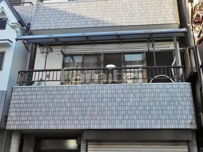 ベランダ屋根 LIXILリクシル スピーネ 2階用 R型アール屋根 物干し 既存テラス撤去