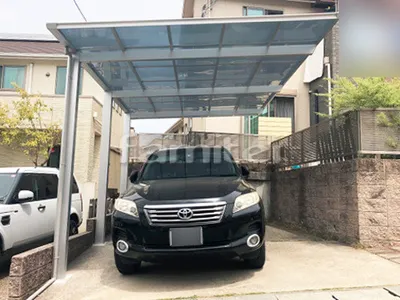 カーポート 三協アルミ セルフィ 1台用(単棟) F型フラット屋根