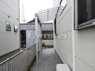 雨除け屋根 YKKAP ソラリアテラス屋根 1階用 R型アール屋根 積雪50cm対応 物干し