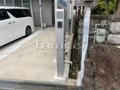 機能門柱 三協アルミ モデア 前入れ側面出しタイプ