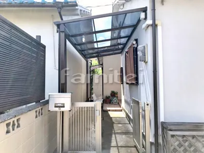 雨除け屋根 YKKAP ソラリアテラス屋根 1階用 F型フラット屋根