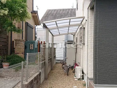 自転車バイク屋根 LIXILリクシル ネスカR 駐輪場屋根 サイクルポート R型アール屋根