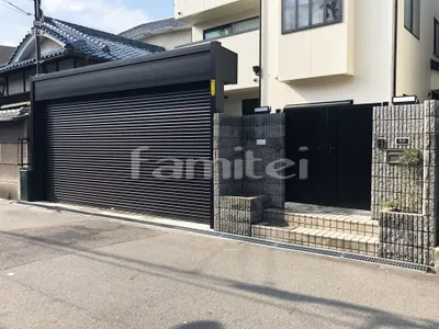 新築シンプル クローズ外構