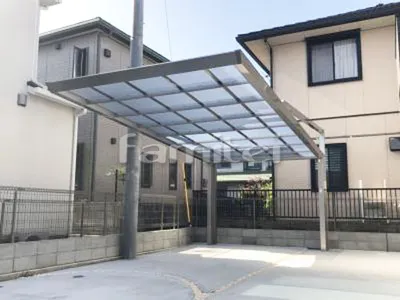 カーポート 四国化成 マイポートNext 1台用(単棟) F型フラット屋根